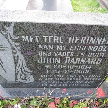 BARNARD John 1914-1989
