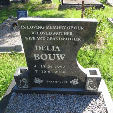 BOUW Delia 1952-2014