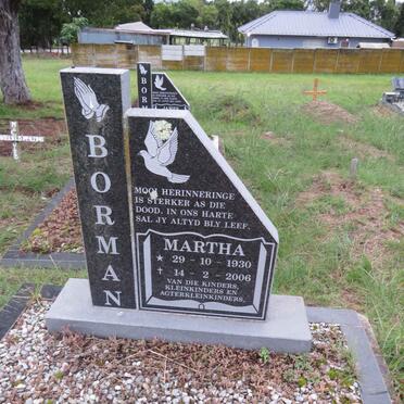 BORMAN Martha 1930-2006