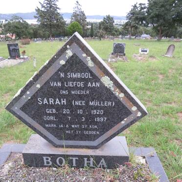 BOTHA Sarah nee MULLER 1920-1997