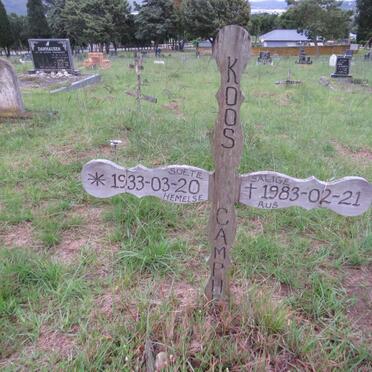 CAMPHER Koos 1933-1983 