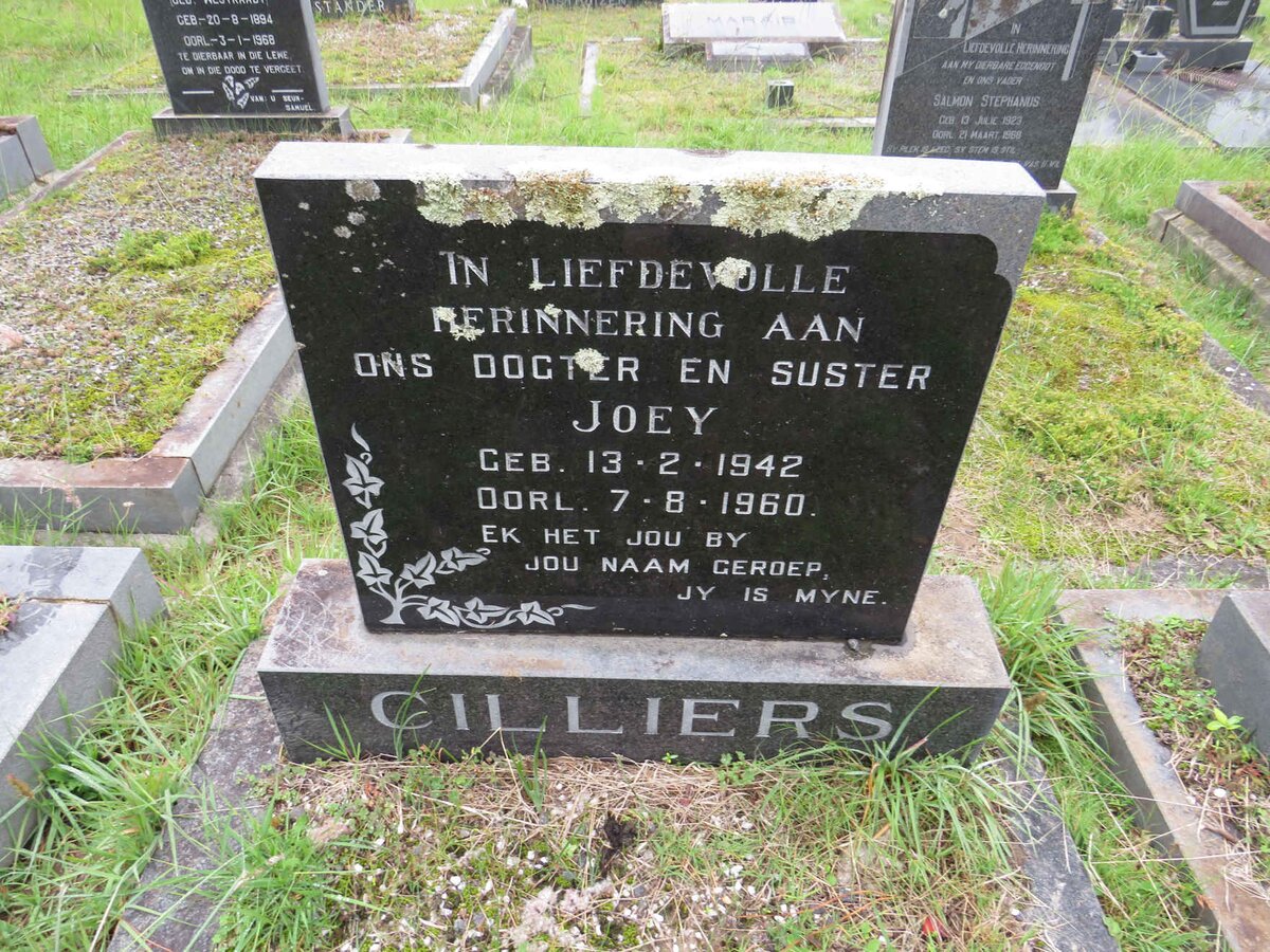 CILLIERS Joey 1942-1960