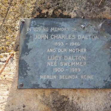 DALTON John Charles 1893-1946 &amp; Lucy SWEMMER 1900-1989