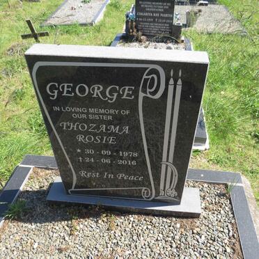 GEORGE Thozama Rosie 1978-2016