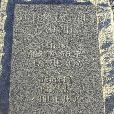 GAUCHE Willem Jacobus 1907-1990