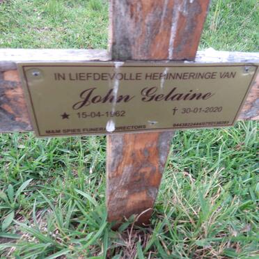 GELAINE John 1962-2020