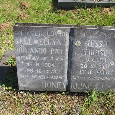 HONEYBORNE Llewellyn Orlando 1904-1973 &amp; Jessie Louise COLE 1908-2000