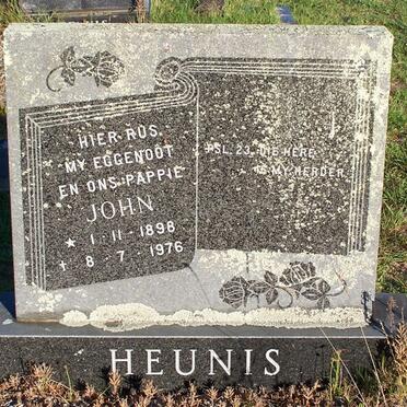 HEUNIS John 1898-1976