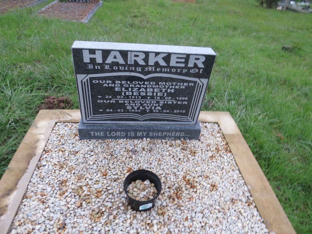 HARKER Elizabeth 1913-1996 :: HARKER Sylvia 1934-2010