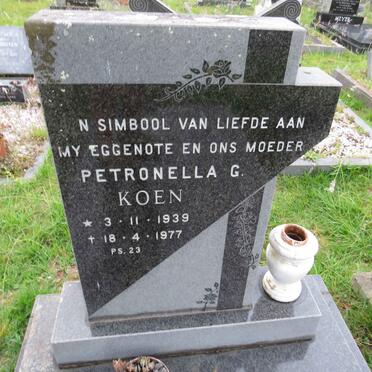 KOEN Petronella G. 1939-1977