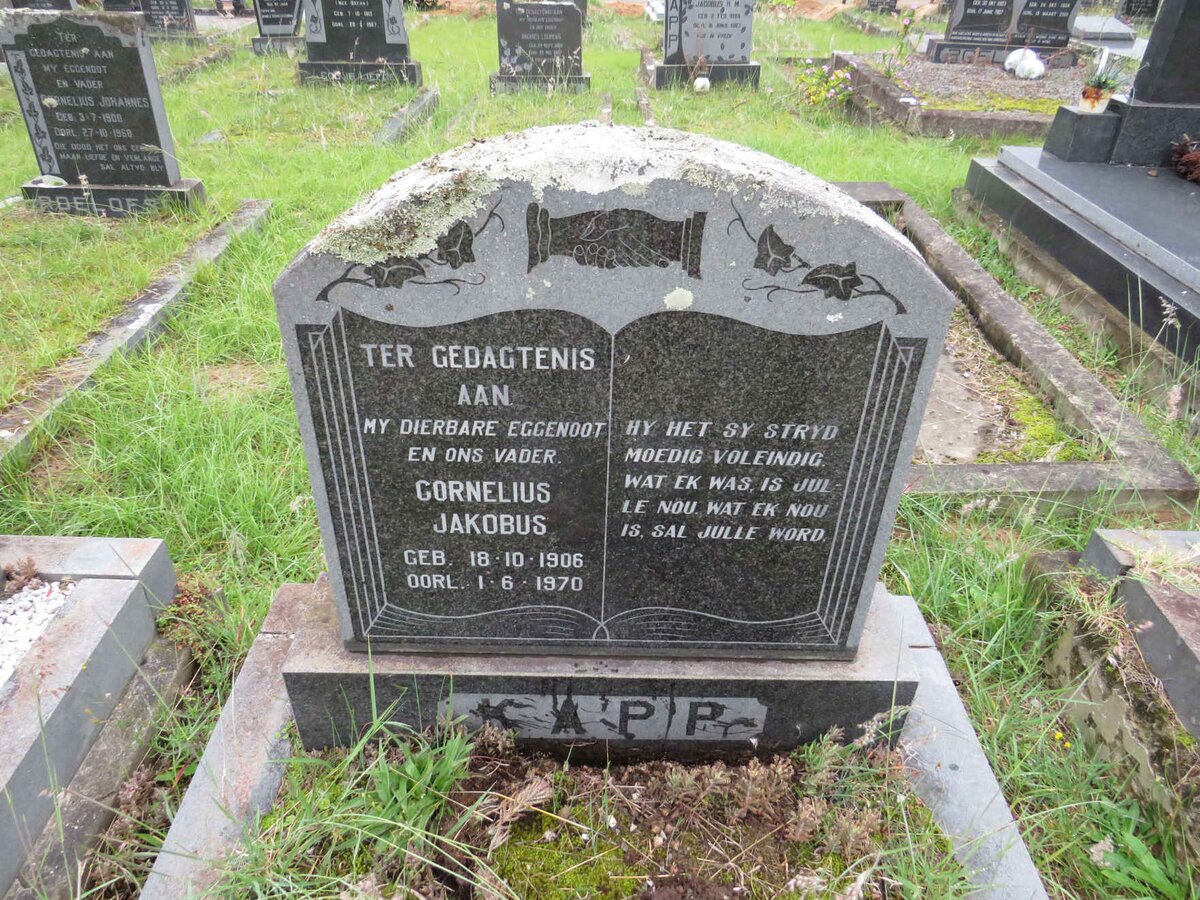 KAPP Cornelius Jakobus 1906-1970