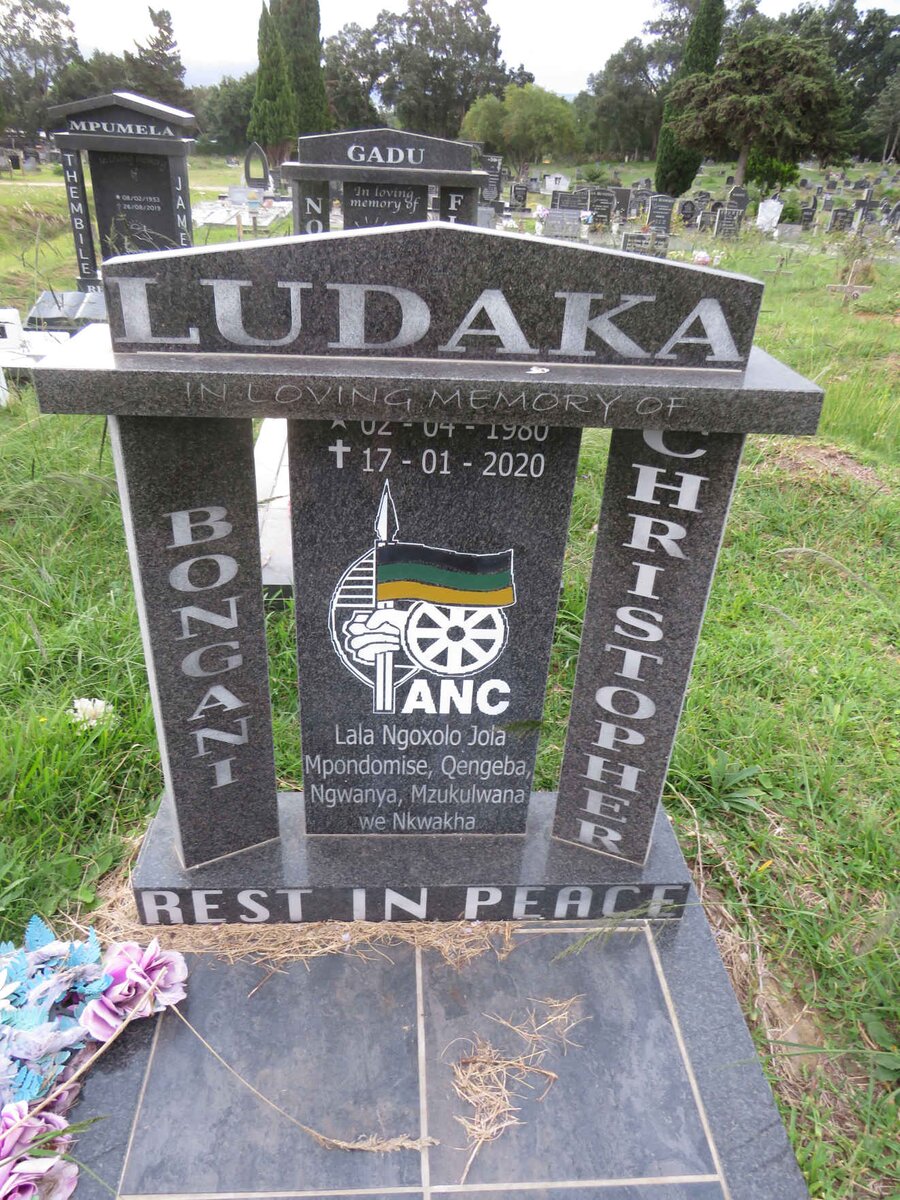 LUDAKA Bongani Christopher 1980-2020