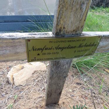 MABALEKA Nomfusi Angelina 1970-2015