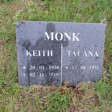 MONK Keith 1930-2010 & Talana 1931-