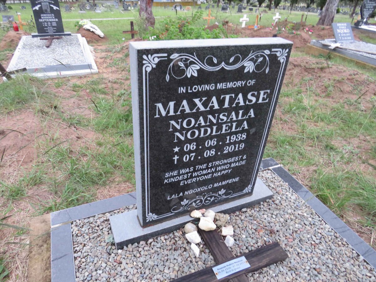 MAXATASE Noansala Nodlela 1938-2019