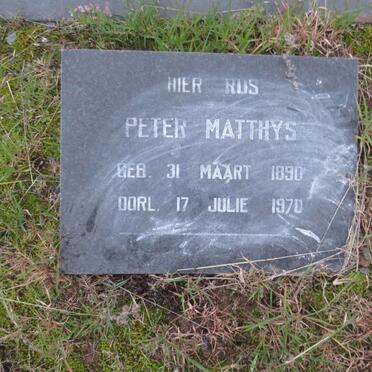 MATTHYS Peter 1890-1970