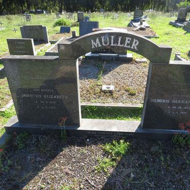 MULLER Hendrik Hermanus Kapp 1894-1975 &amp; Dorothy Elizabeth 1915-1970