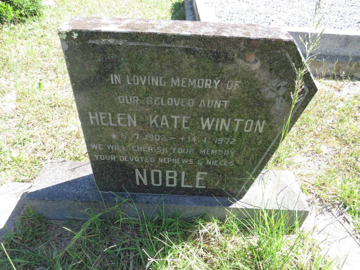 NOBLE Helen Kate Winton 1902-1972