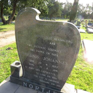 NORTJE Theunis Johannes 1923-1991