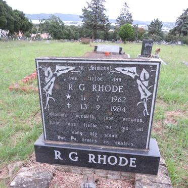 RHODE R.G. 1962-1984