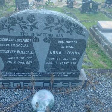 ROELOFSE Cornelius Hendrikus 1903-1967 & Anna Lovina 1908-2001