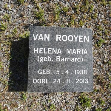 ROOYEN Helena Maria, van nee BARNARD 1938-2013
