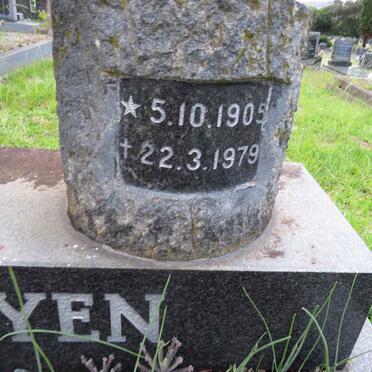 ROOYEN Cornelius J., van 1905-1979 _2