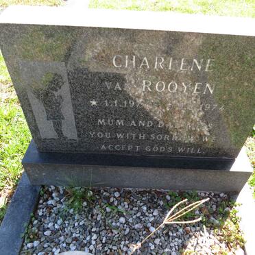 ROOYEN Charlene, van 197?-1974