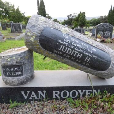 ROOYEN Judith H., van 1914-2007