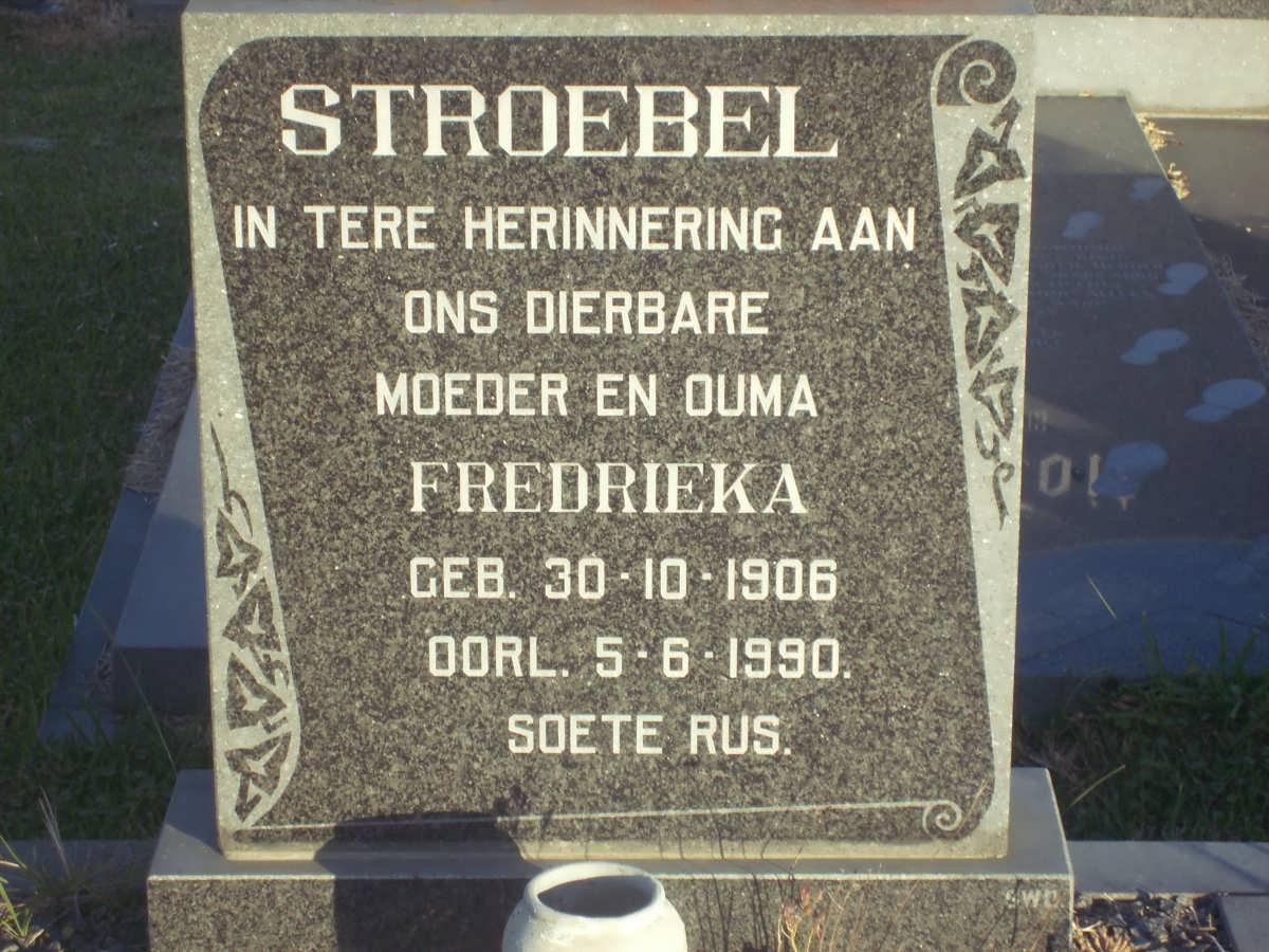 STROEBEL Frederieka 1906-1990