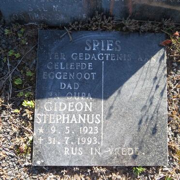 SPIES Gideon Stephanus 1923-1993