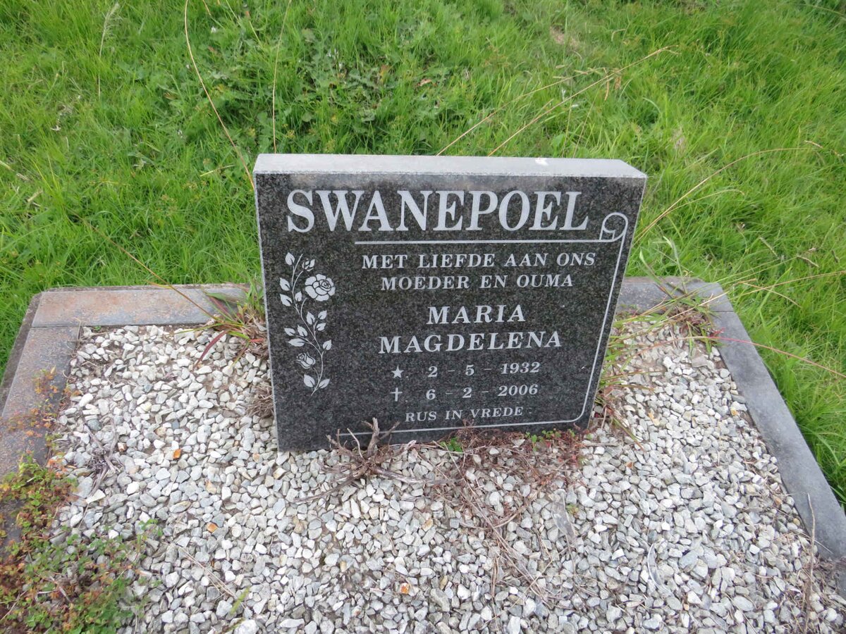 SWANEPOEL Maria Magdalena 1932-2006