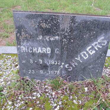 SNYDERS Richard G. 1932-1978 