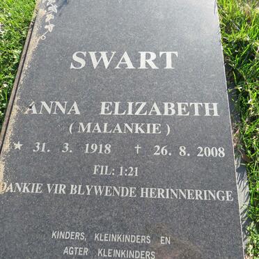 SWART Anna Elizabeth 1918-2008