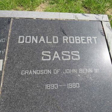 SASS Donald Robert 1893-1980 &amp; Margaretha RADEMEYER 1911-1968 :: SASS Peter 1946-1990