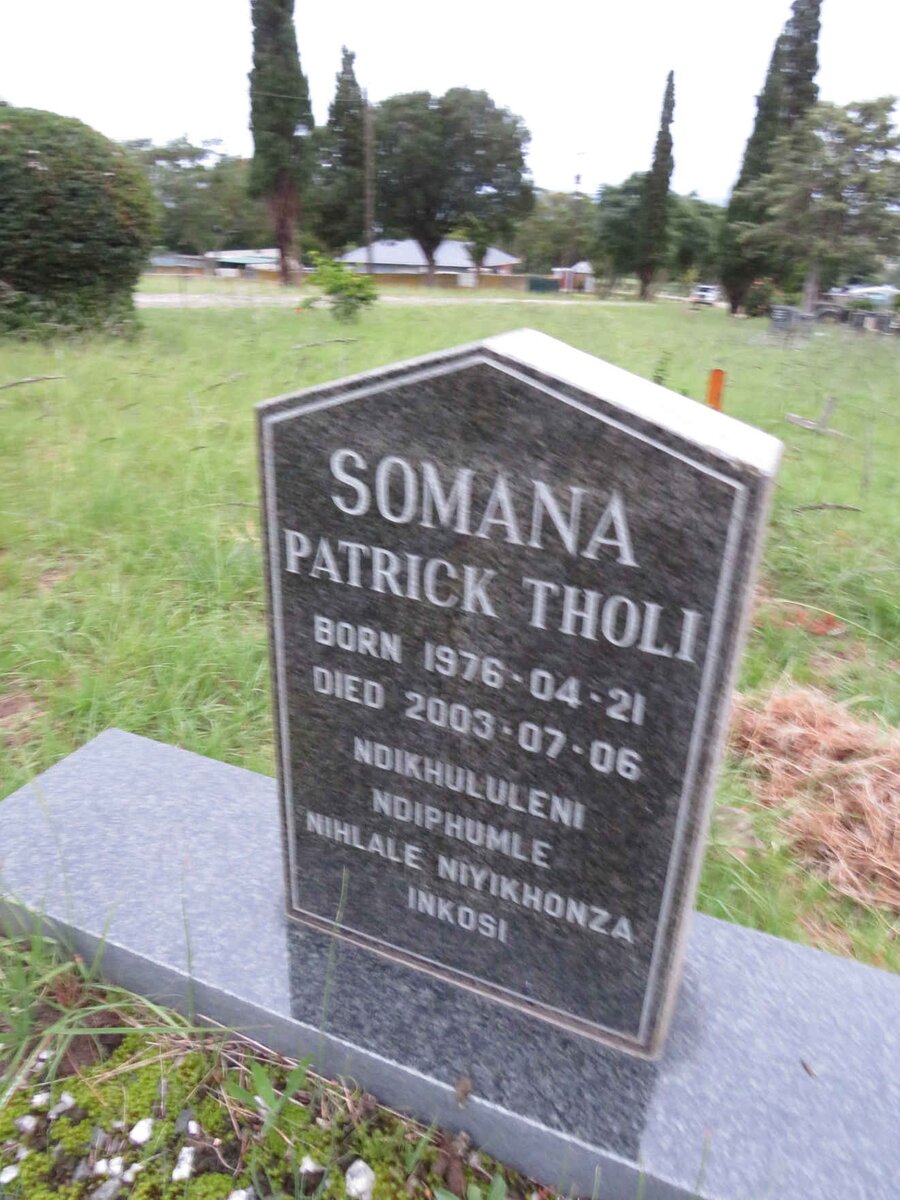 SOMANA Patrick Tholi 1976-2003