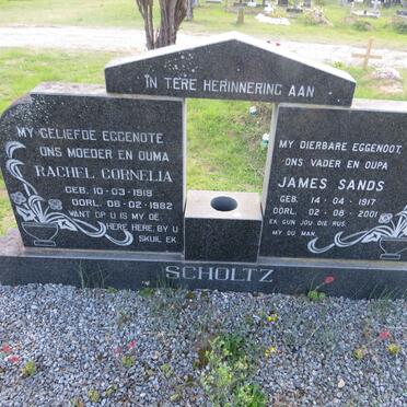 SCHOLTZ James Sands 1917-2001 & Rachel Cornelia 119-1982