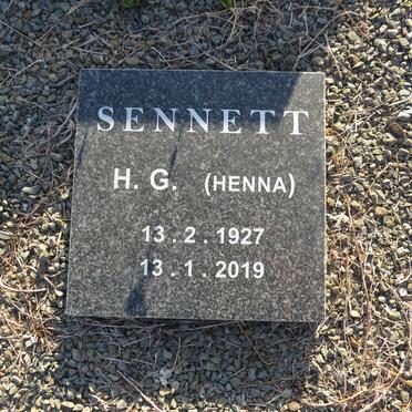 SENNETT H.G. 1927-2019