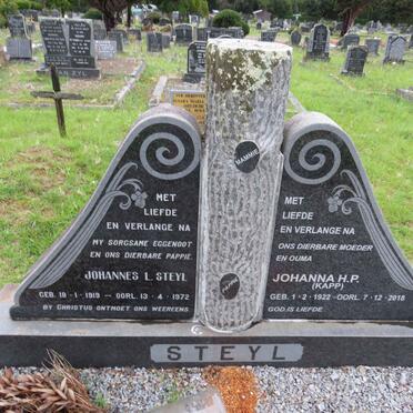 STEYL Johannes S. 1919-1972 & Johanna H.P. KAPP 1922-2018