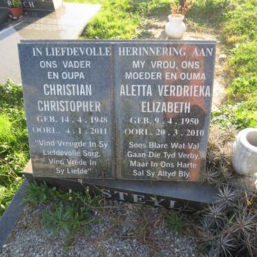 STEYL Christian Christopher 1948-2011 & Aletta Verdrieka Elizabeth 1950-2010