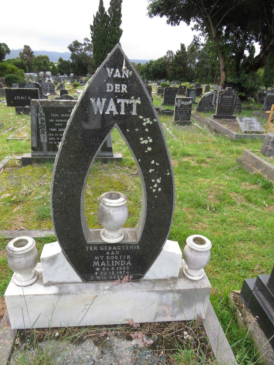 WATT Malinda, van der 1955-1974