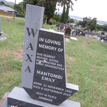 WAXA Mantombi Emily 1942-2010