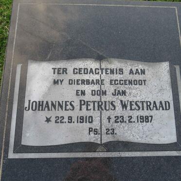 WESTRAAD Johannes Petrus 1910-1987
