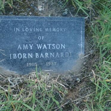 WATSON Amy nee BARNARD 1915-1987