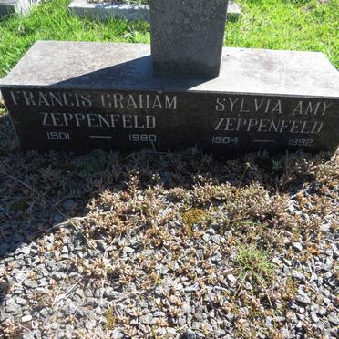 ZEPPENFELD Francis Graham 1901-1980 &amp; Sylvia Amy 1904-1992