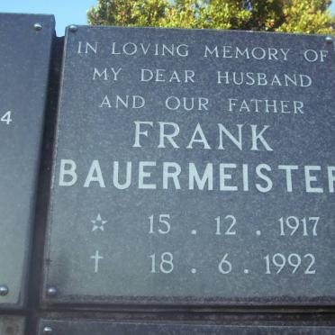 BAUERMEISTER Frank 1917-1992