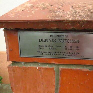 BUTCHER Dennis 1924-1987