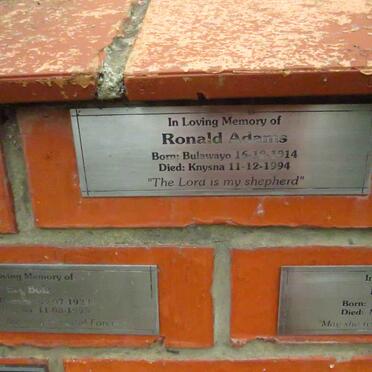 ADAMS Ronald 1914-1994