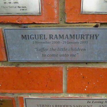 RAMAMURTHY Miguel 2000-2003