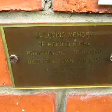 BOTHA Harold 1949-1998